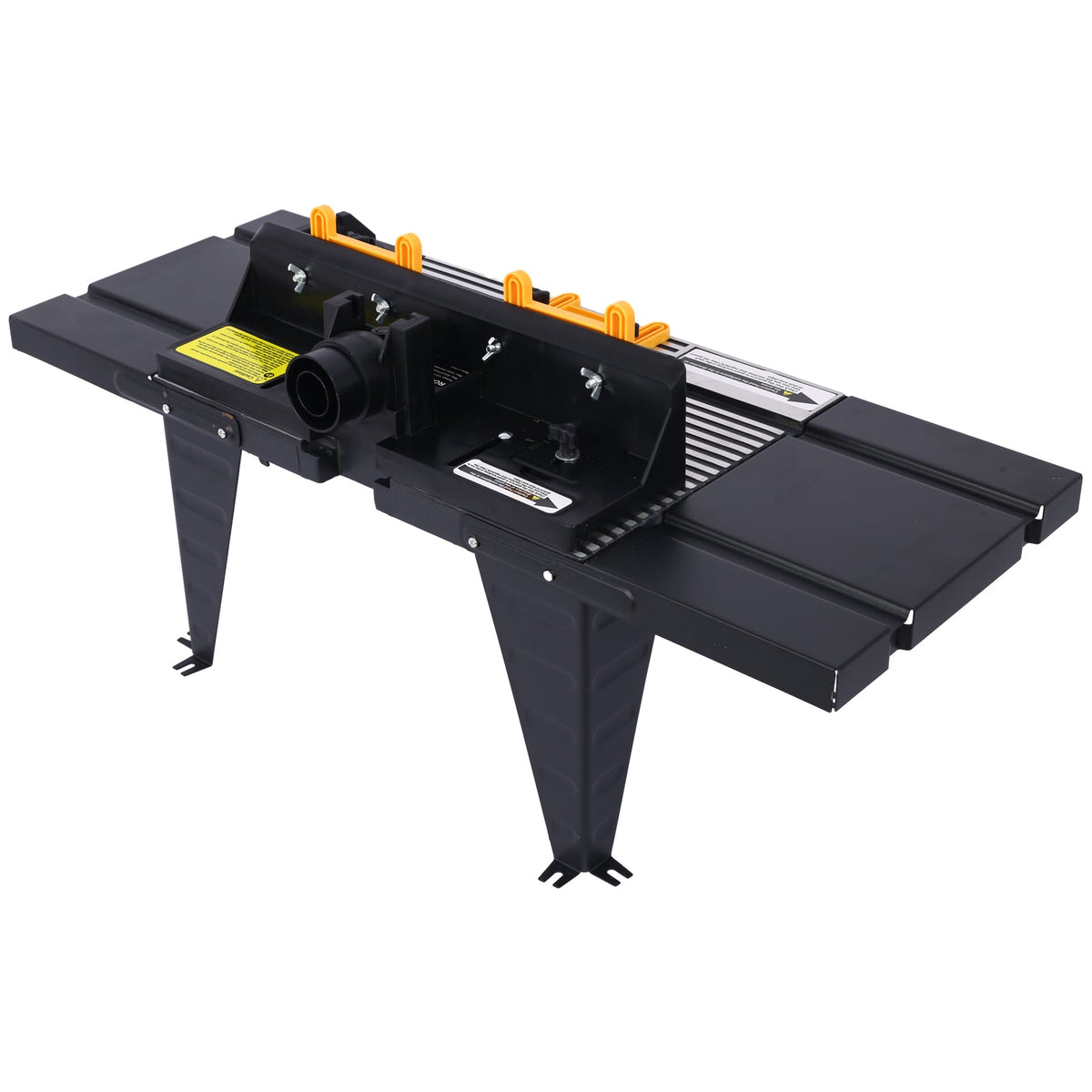 Electric Benchtop Router Table with Retractable Guard - Aluminum & Steel