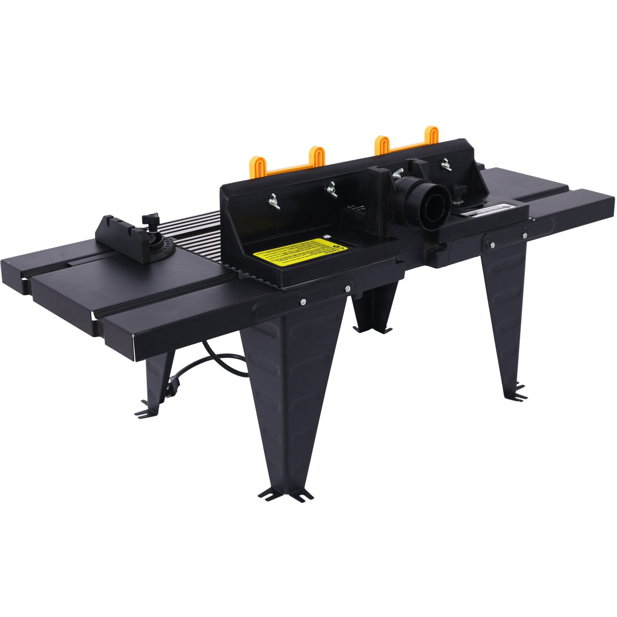 Electric Benchtop Router Table with Retractable Guard - Aluminum & Steel