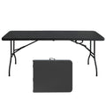 6ft Folding Table with Portable Folding Design - White