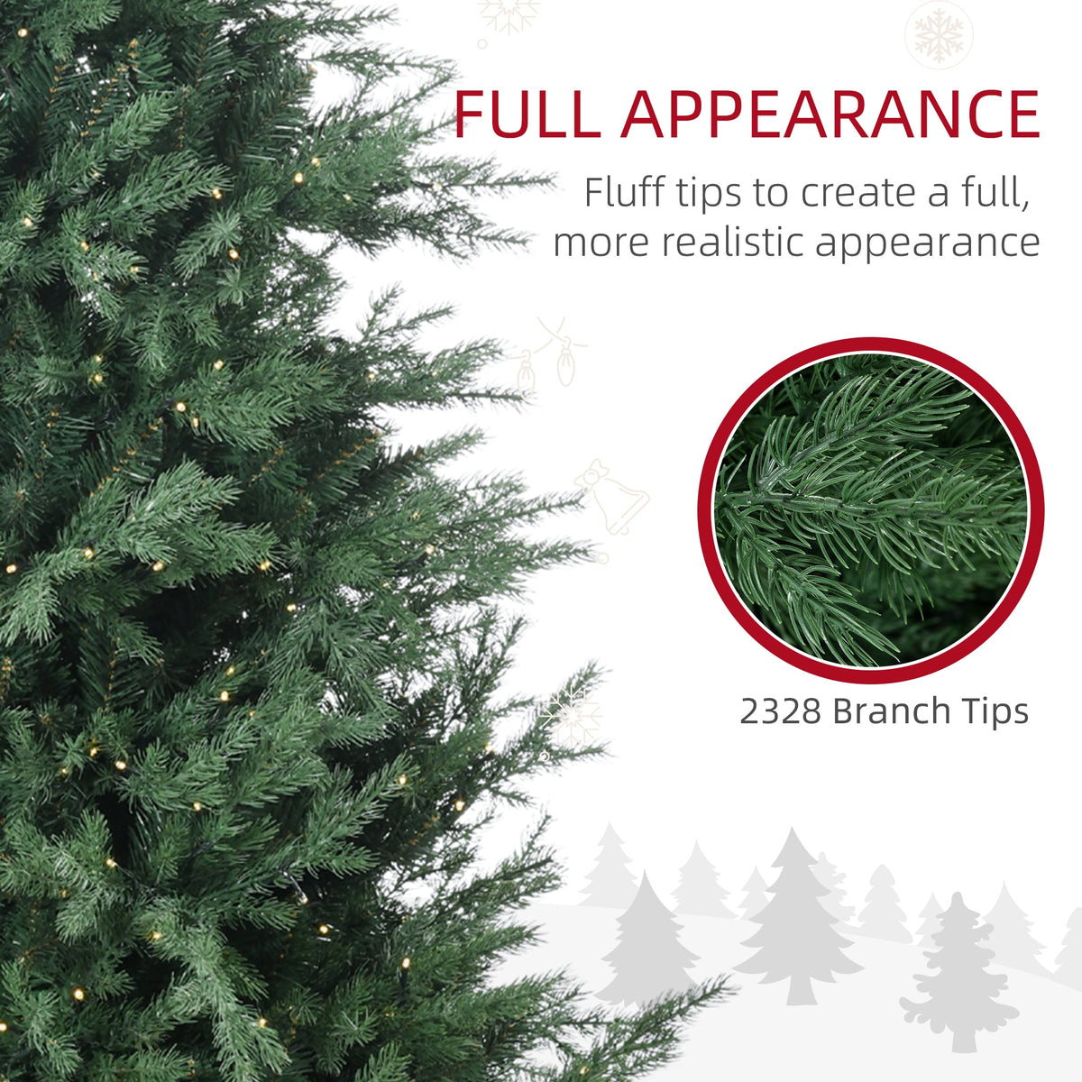 6Ft Prelit Artificial Christmas Tree with Warm White Lights - Green