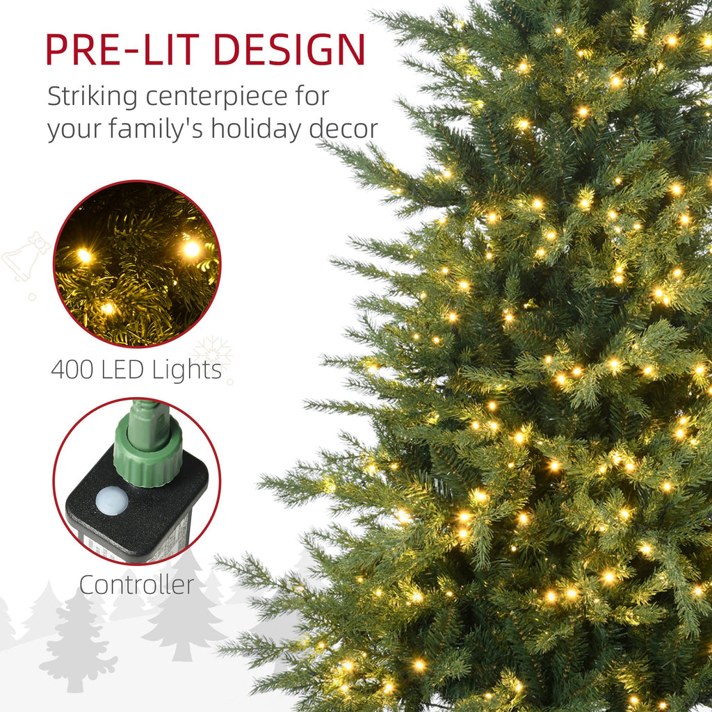 6Ft Prelit Artificial Christmas Tree with Warm White Lights - Green