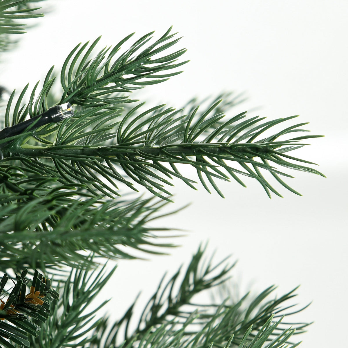 6Ft Prelit Artificial Christmas Tree with Warm White Lights - Green