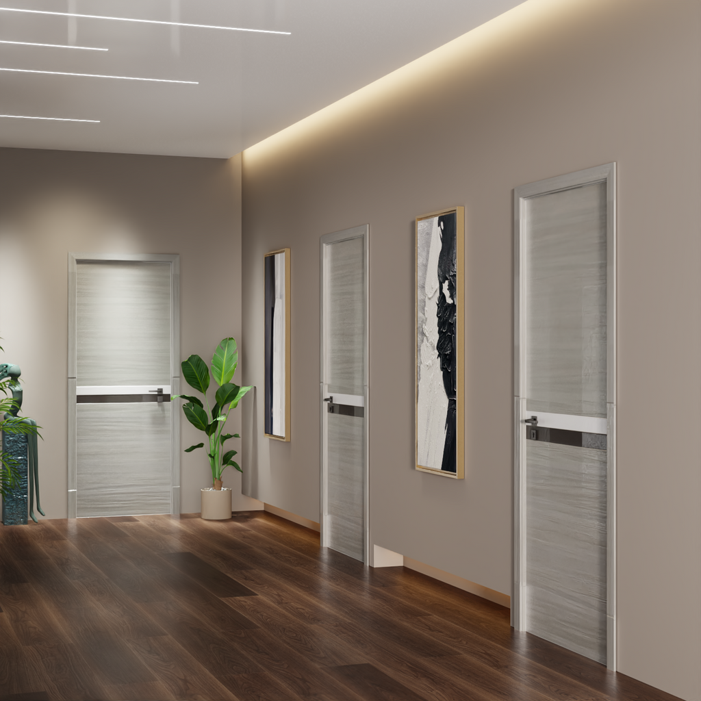 36" x 84" Melamine Integrated Door Slab with Waterproof Finish