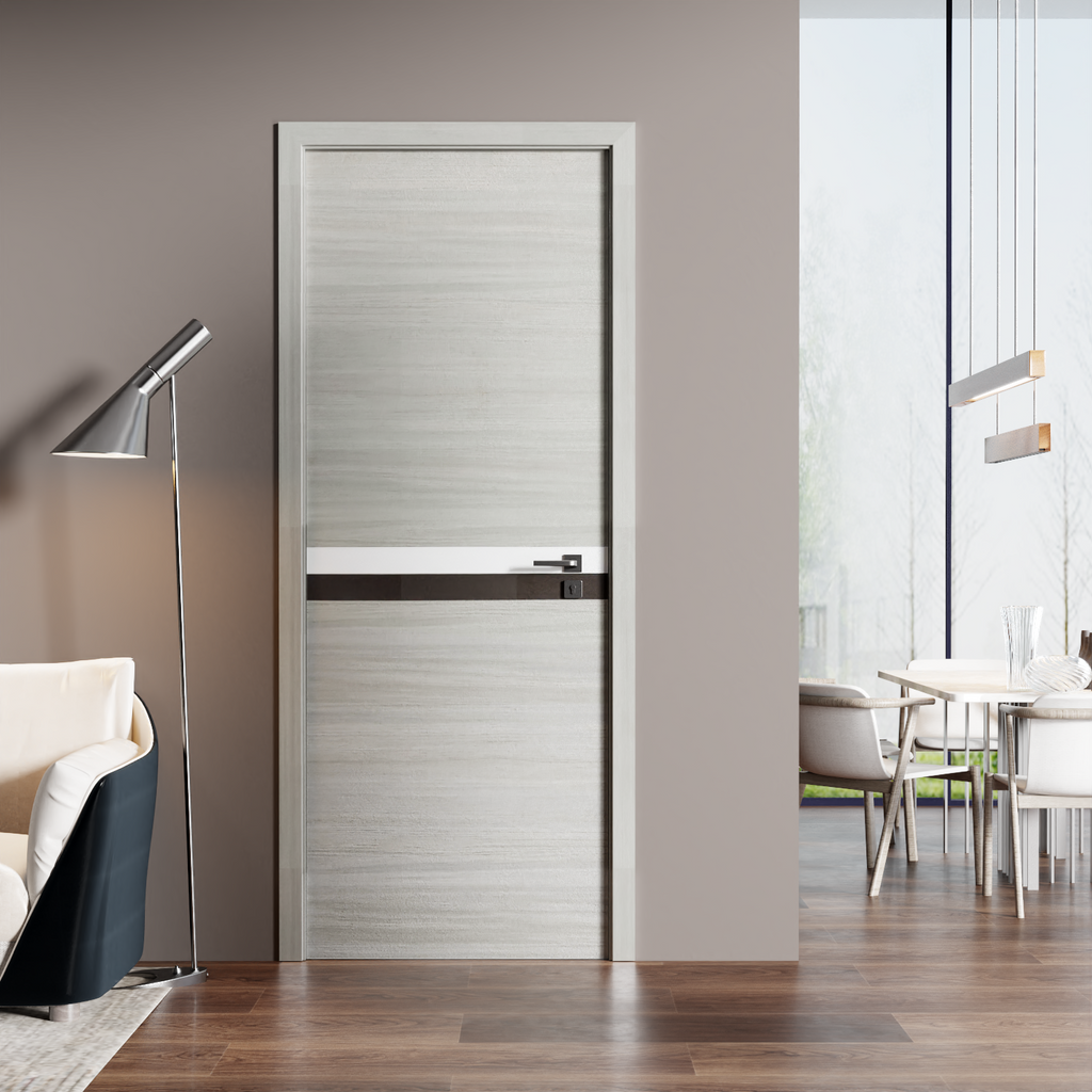 Melamine Integrated Door Slab with Durable Finish - 28" x 80"