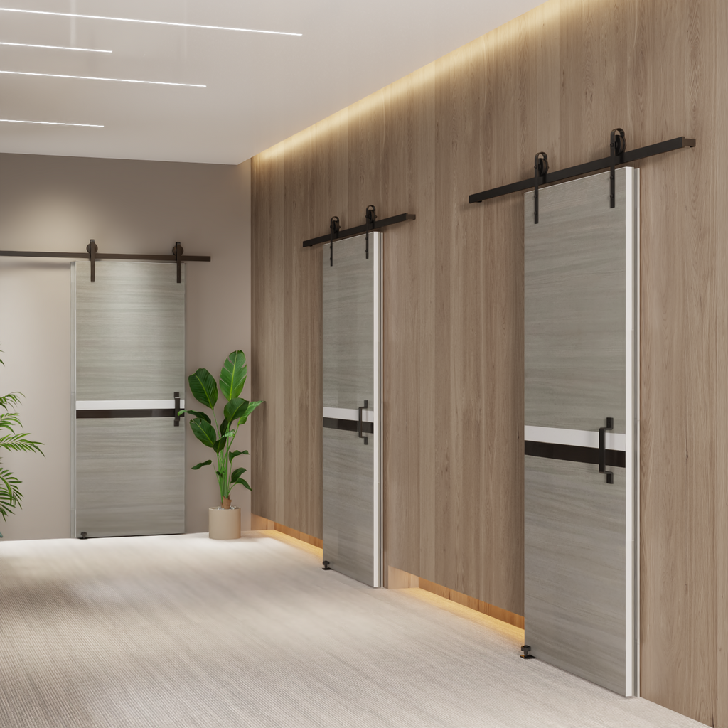 36" x 80" Melamine Integrated Door Slab with Moisture-Proof Construction
