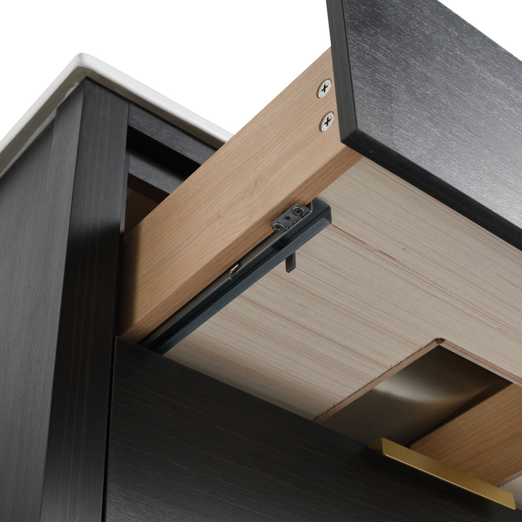 30 Inch Bathroom Vanity with 2 Soft-Close Drawers - Plywood