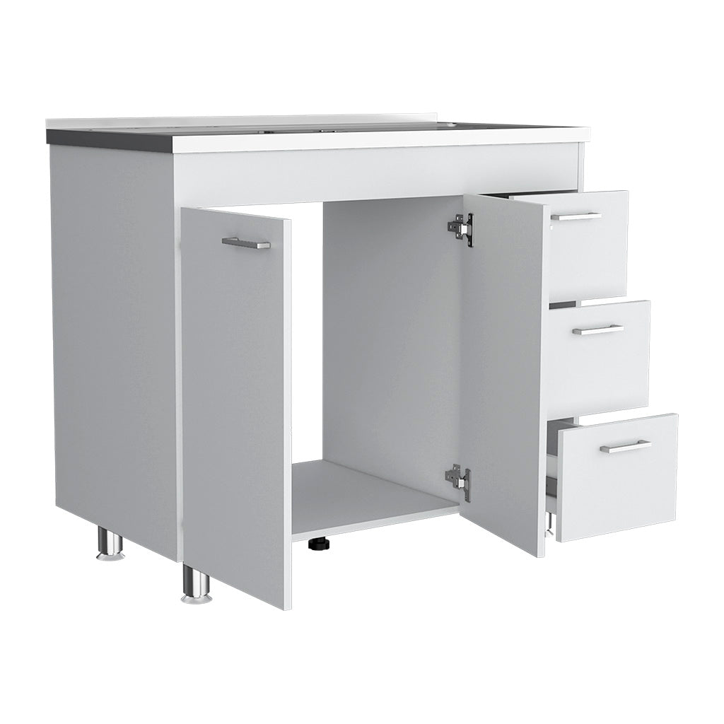 Utility Sink Kisco Kitchen with Storage Cabinet - Particle Board