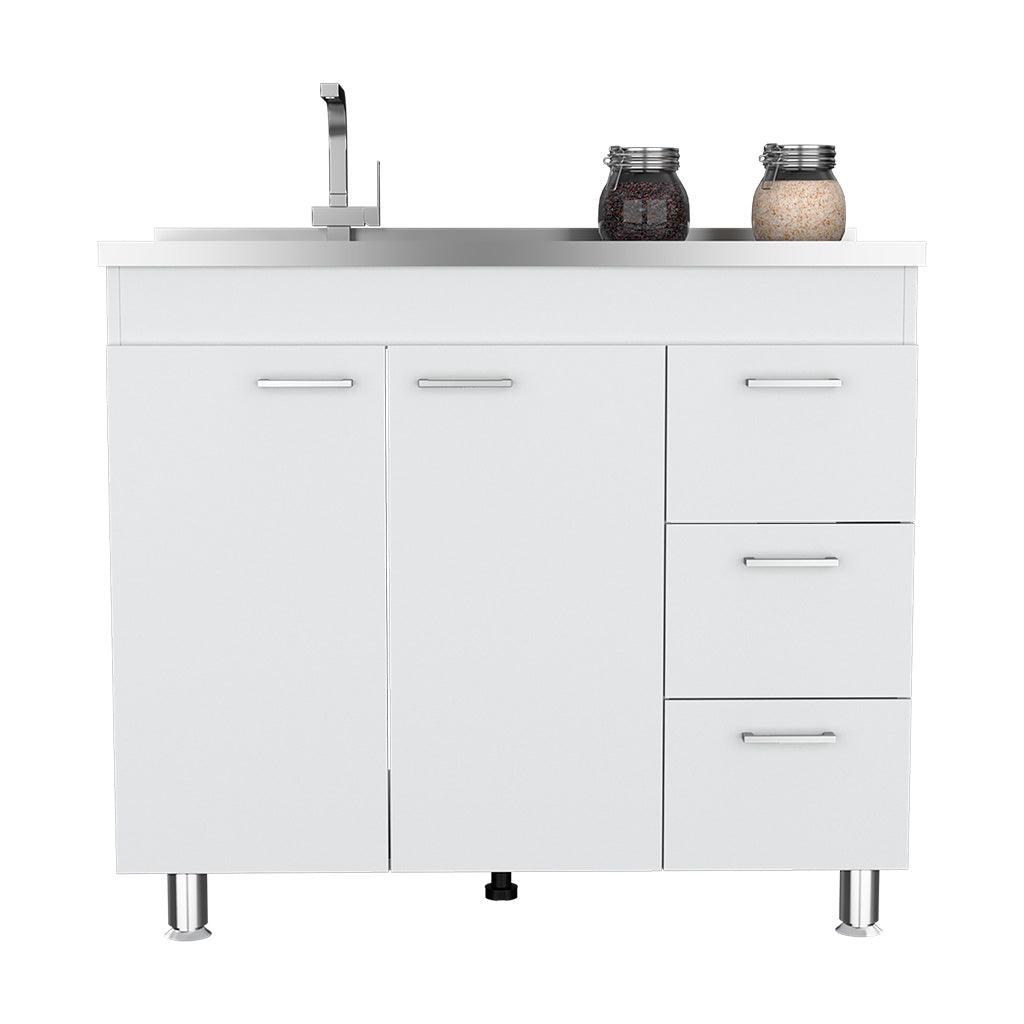 Utility Sink Kisco Kitchen with Storage Cabinet - Particle Board