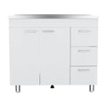 Utility Sink Kisco Kitchen with Storage Cabinet - Particle Board