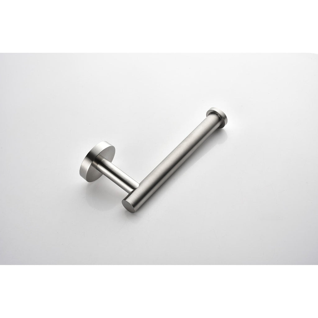 Brushed Nickel Bathroom Accessories Set with Stainless Steel Construction - 6-Piece