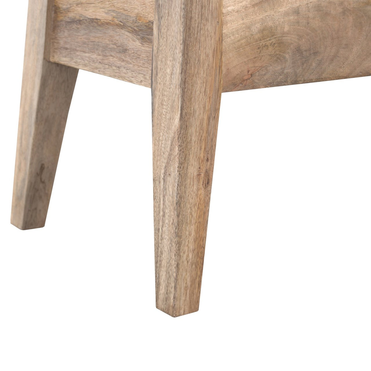 Solid Wood Storage Bench with Lift-Up Lid - Natural Wood