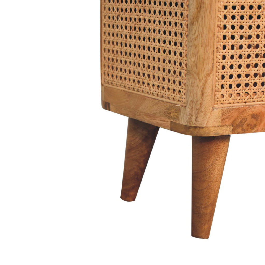 Soli Wood Larissa Lid-up Storage Stool with Hidden Storage - Oak-ish