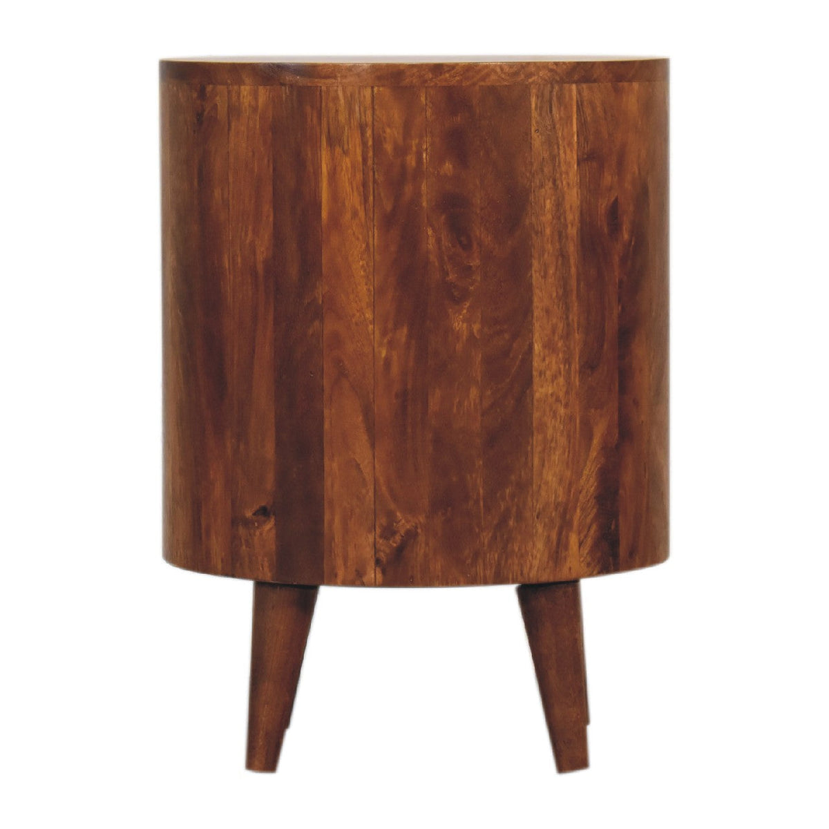 Solid Wood Cortez Nightstand with Drawer and Open Storage - Chestnut Finish