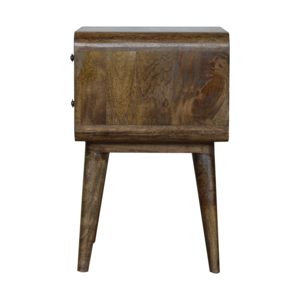 Curved Classic Nightstand with Classic Curved Design - Solid Wood