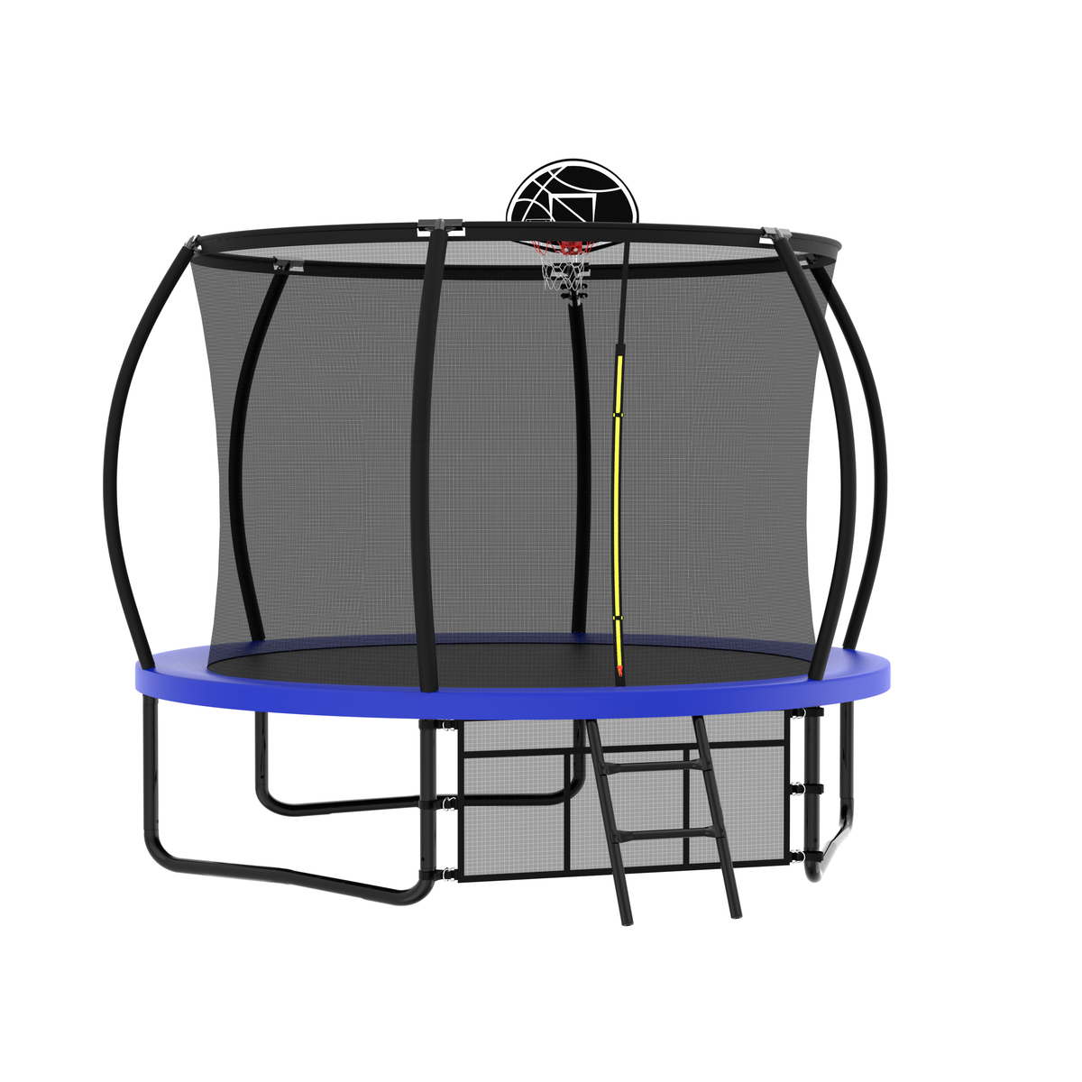 10FT Trampoline with Metal Frame for Outdoor Safety - Charcoal