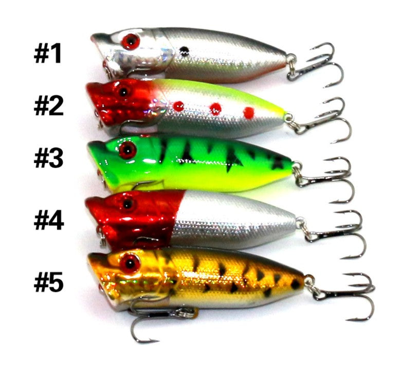 5pcs/set 5 Colored Fishing Lures
