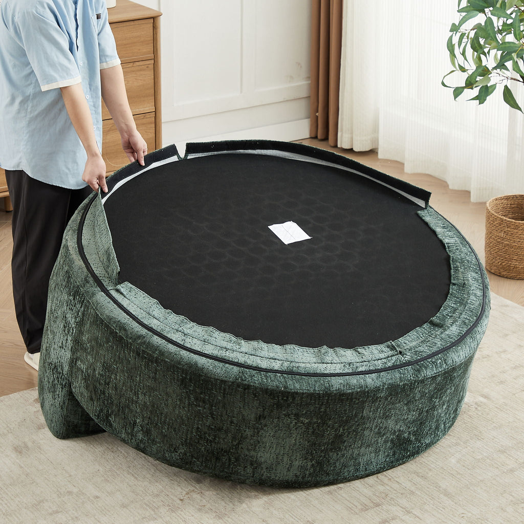 Swivel Sleeper Chair with Supportive Pillow and 360° Base - Multiple Colors