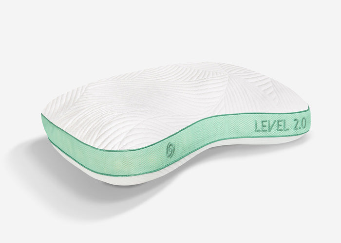 Level Cuddle Curve Pillow with Moisture-Wicking Fabric - White