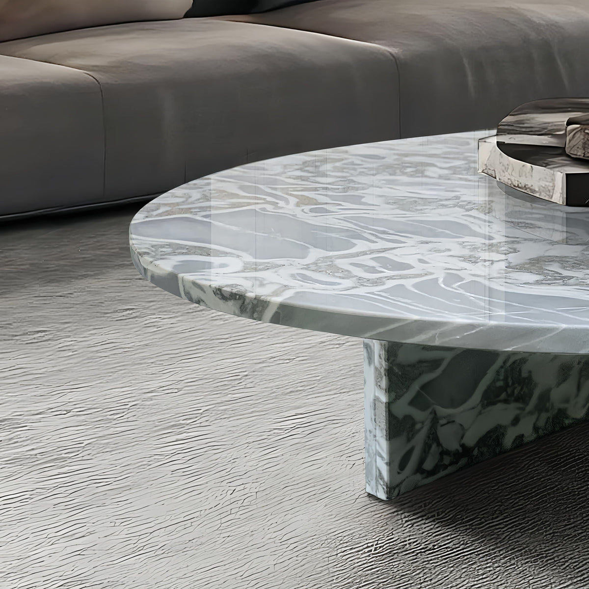 Luxury Coffee Table with Unique Veining - Natural Stone Design