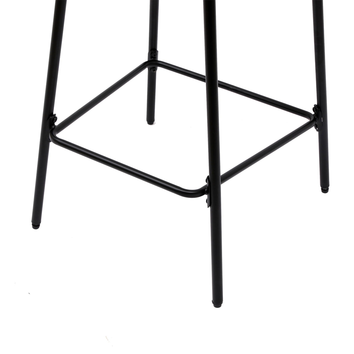 Boho Style Handwoven Paper Rope Counter Stools with Rubber Wood Frame - Light Brown or Beige