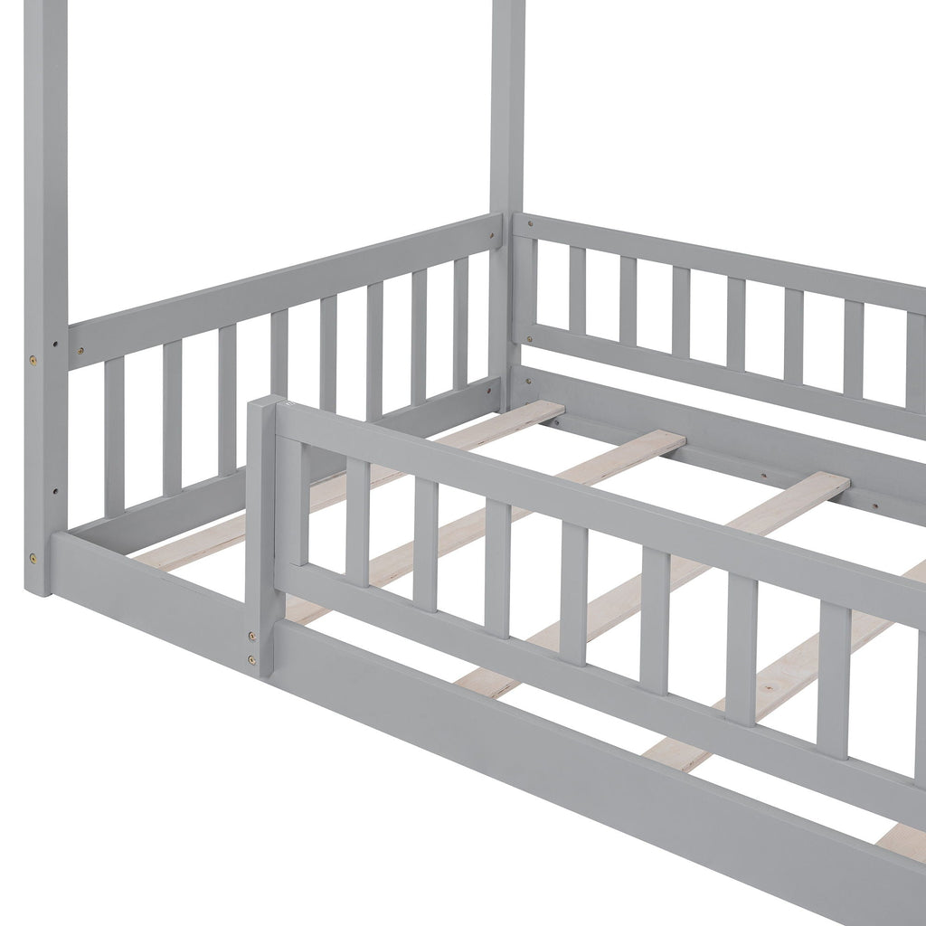 Bed House Bed Frame With Fence