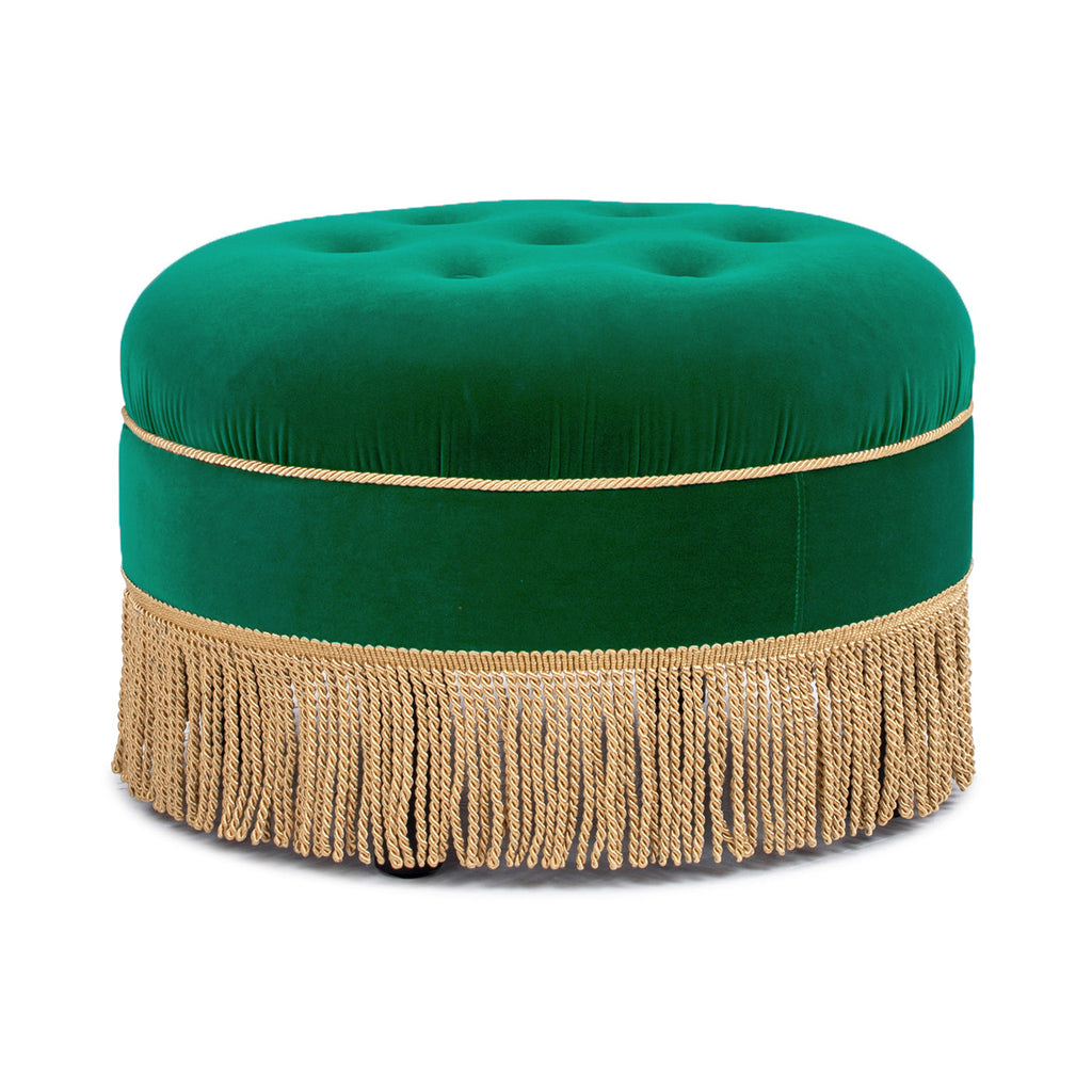 Yolanda 24" Round Upholstered Accent Ottoman