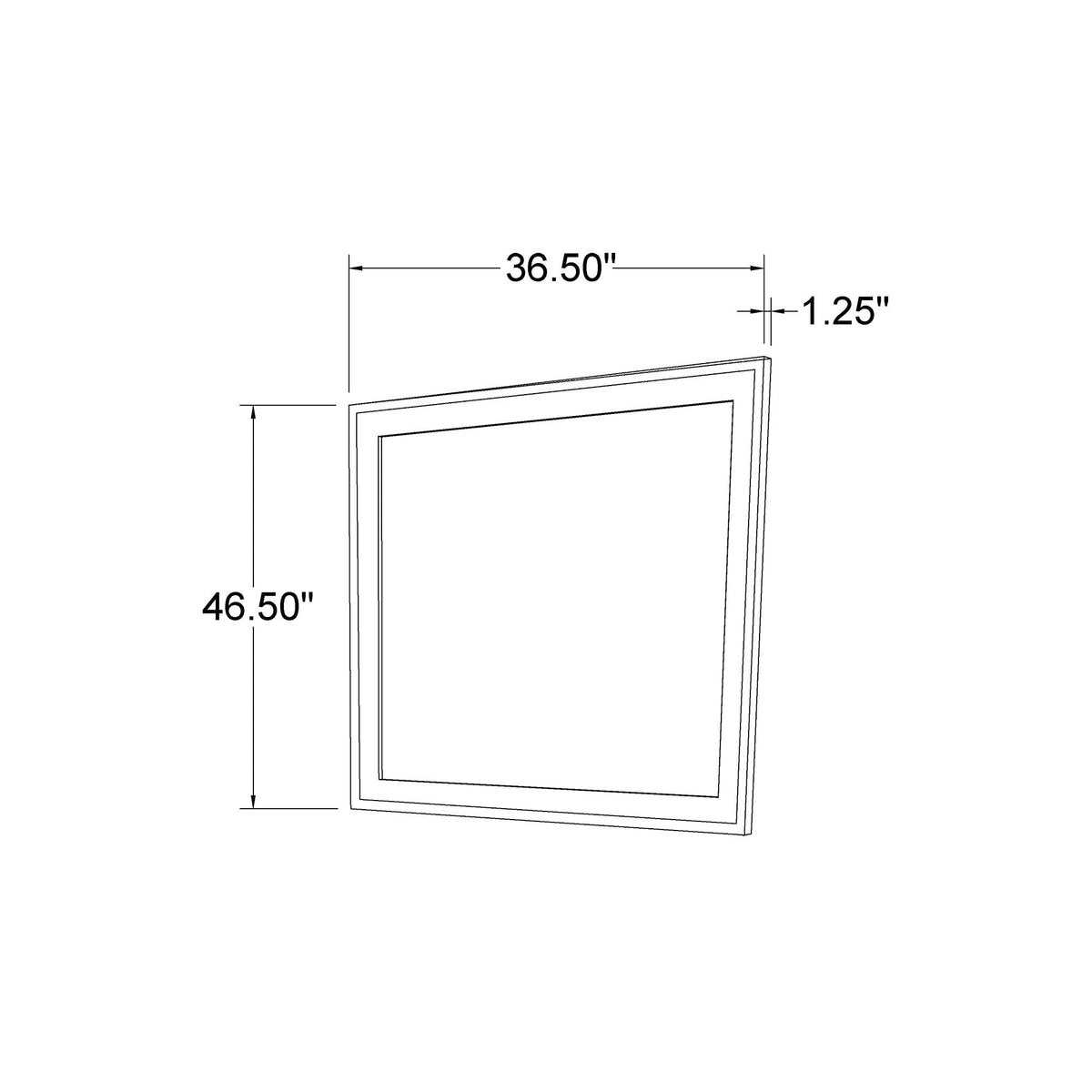 Gray Sparkle Mirror with Beveled Glass - Ryder