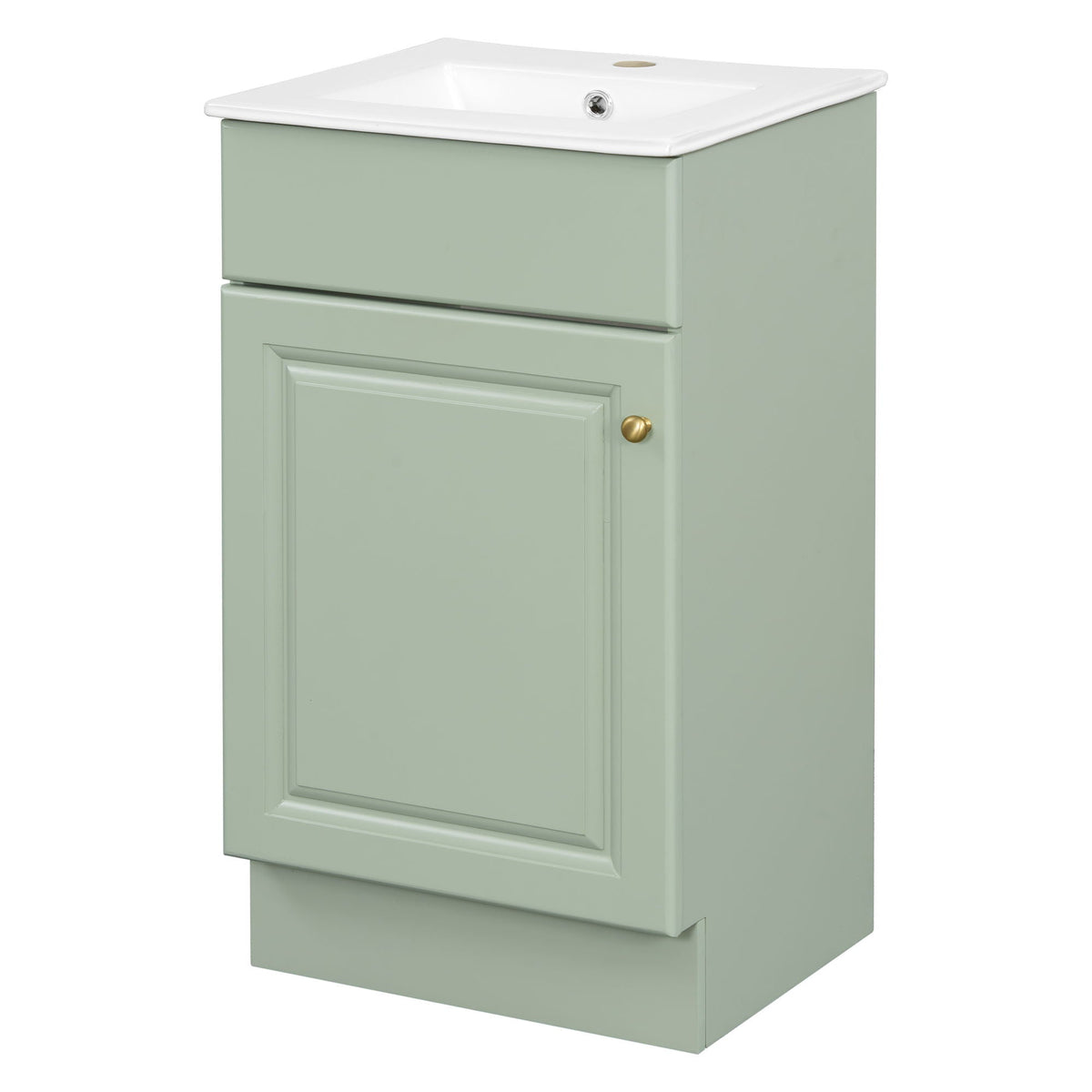 Bathroom Vanity with Sink and Adjustable Shelf - Multiple Colors