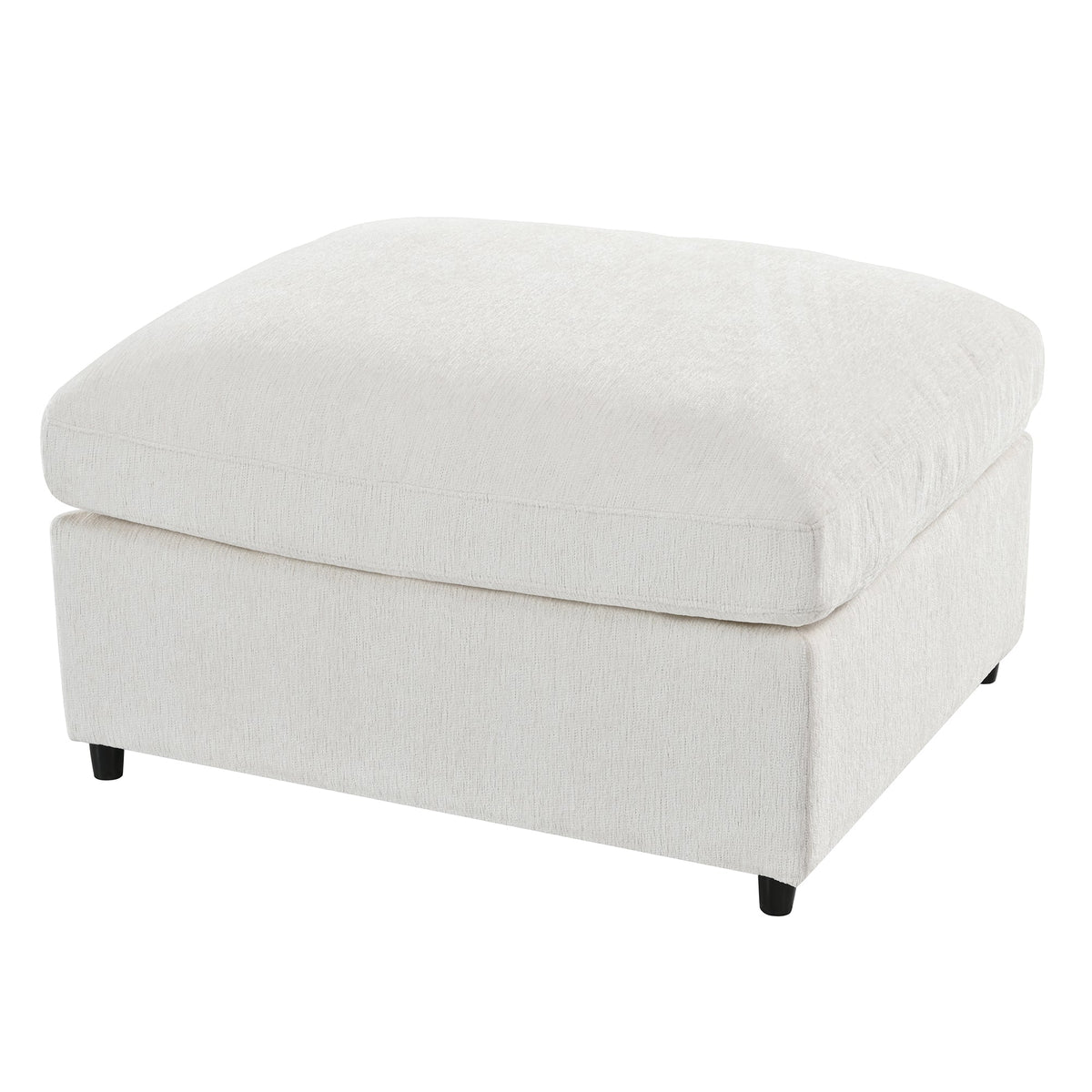 130.3" Chenille Modular Sectional Sofa with Removable Cushions - 6-Seater