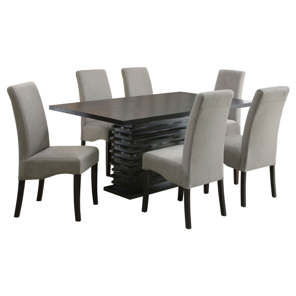 Stanton 7-piece Rectangular Dining Table Set Grey
