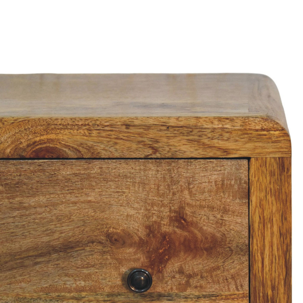 Solid Wood Three Drawer Chest with Smooth Finish - Oakish