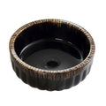 Black Vessel Sink with Modern Design - Black