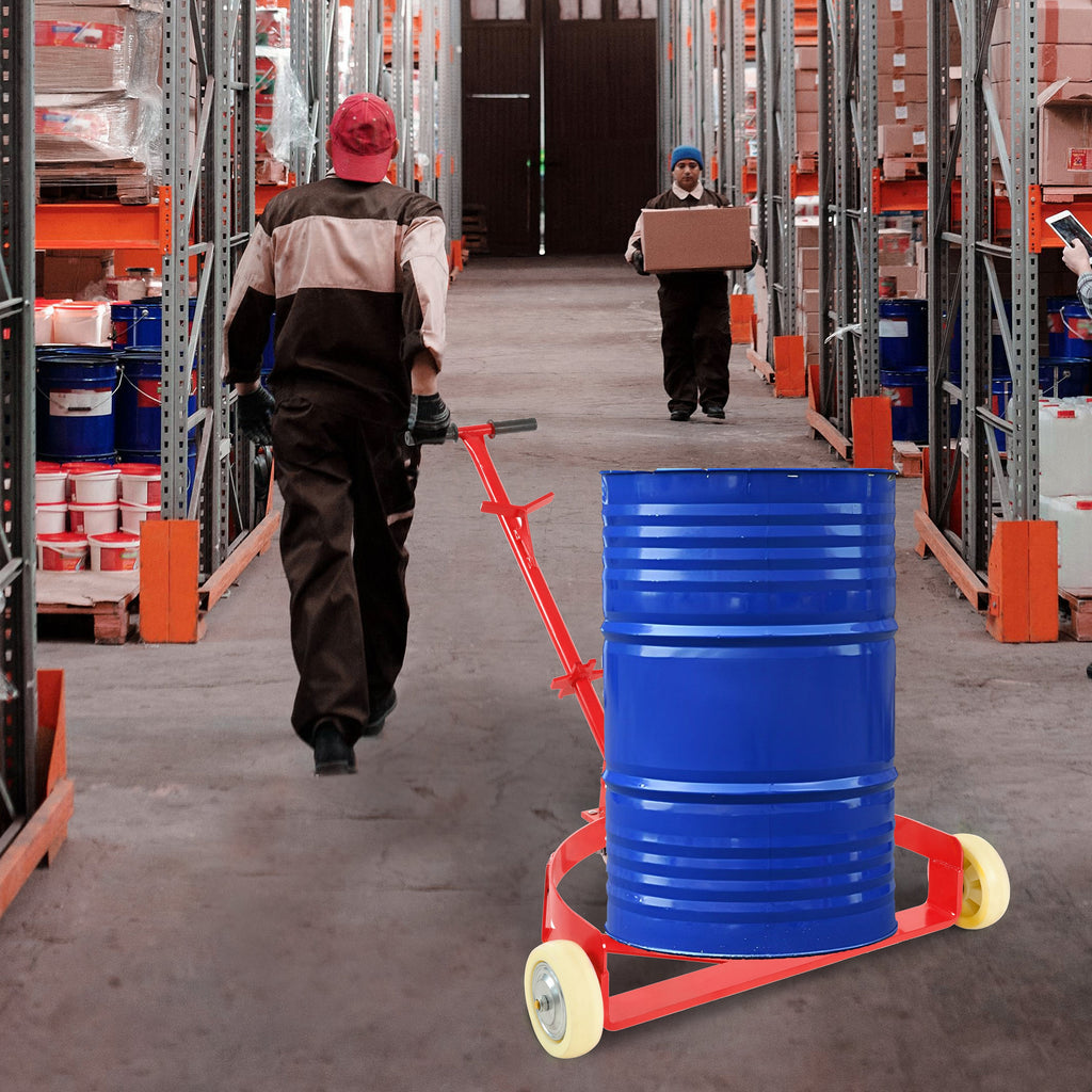 55 Gallon Drum Dolly with 1200lbs Capacity - Steel