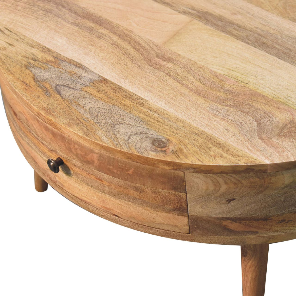 Solid Wood Odyssey Coffee Table with 2 Drawers - Oak Finish