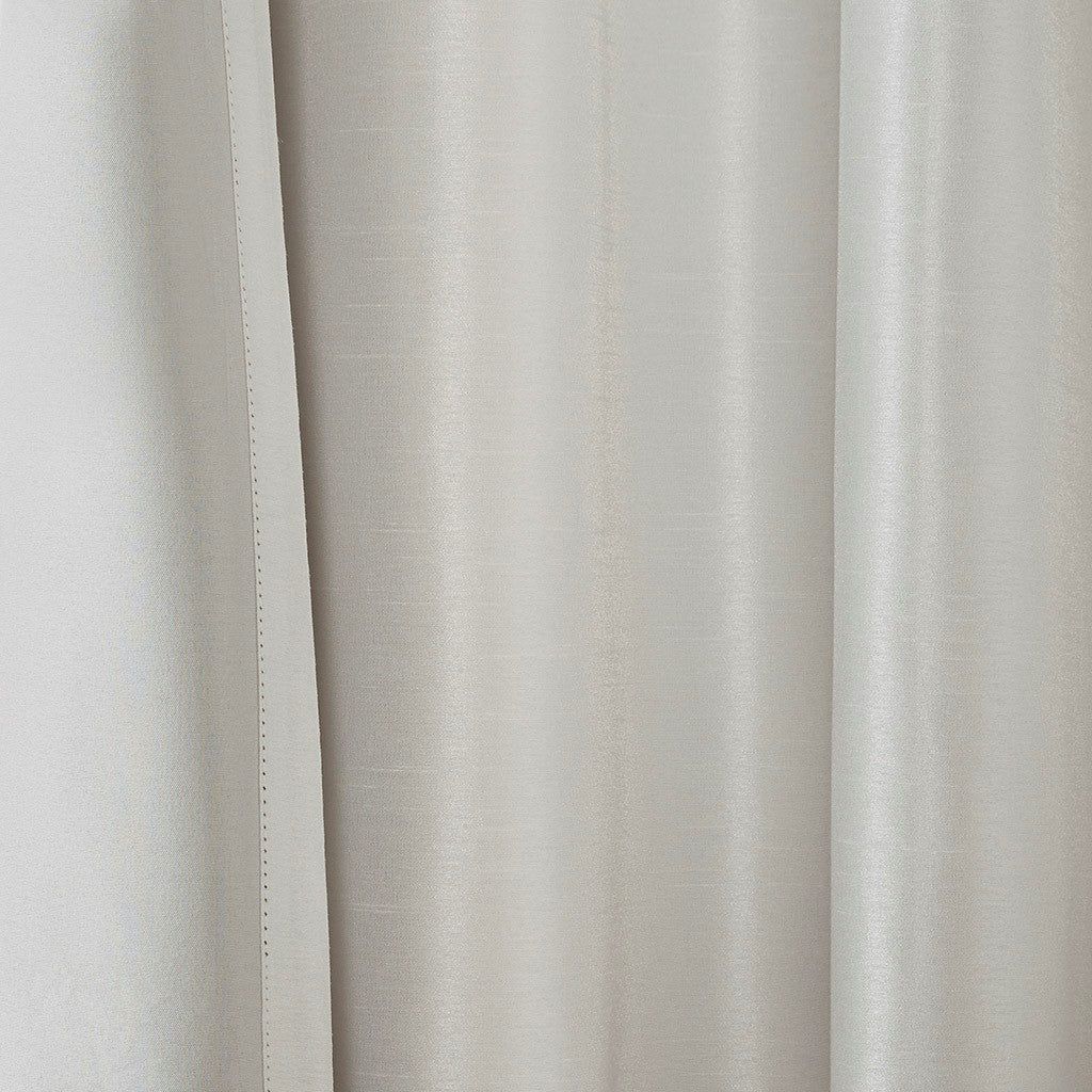 White Total Blackout Curtain Panel with Twist Tab - 50" x 84"