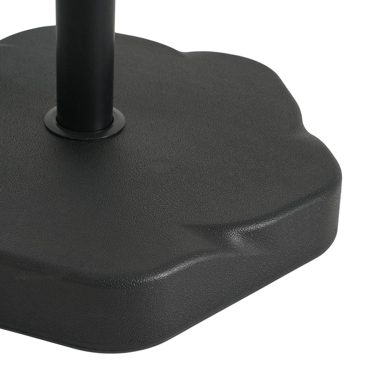 Hex Shape Outdoor 65-Pound Umbrella Base with Resin and Concrete - Outdoor