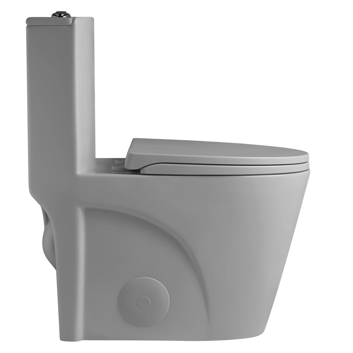 1 Piece Toilet with Tornado Flush and Dual Flush - ADA Height Chair - Gray, Pink, or Black