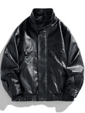 Men's Plus Size Urban Style Faux Leather Jacket