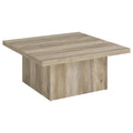 Devar Square Engineered Wood Coffee Table Distressed Pine
