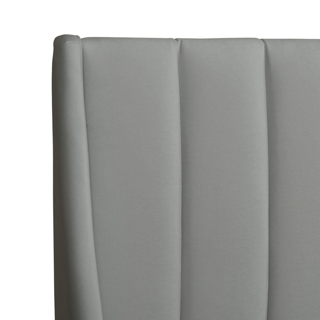 Vertical Tufted Modern Headboard Platform Bed Set with Upholstered Finish - Multiple Colors