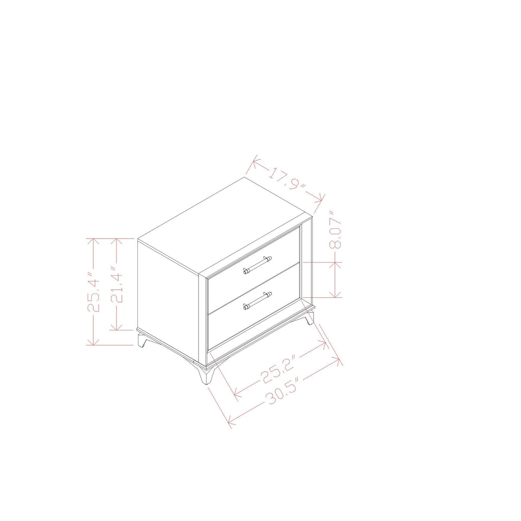 Star Nightstand - White