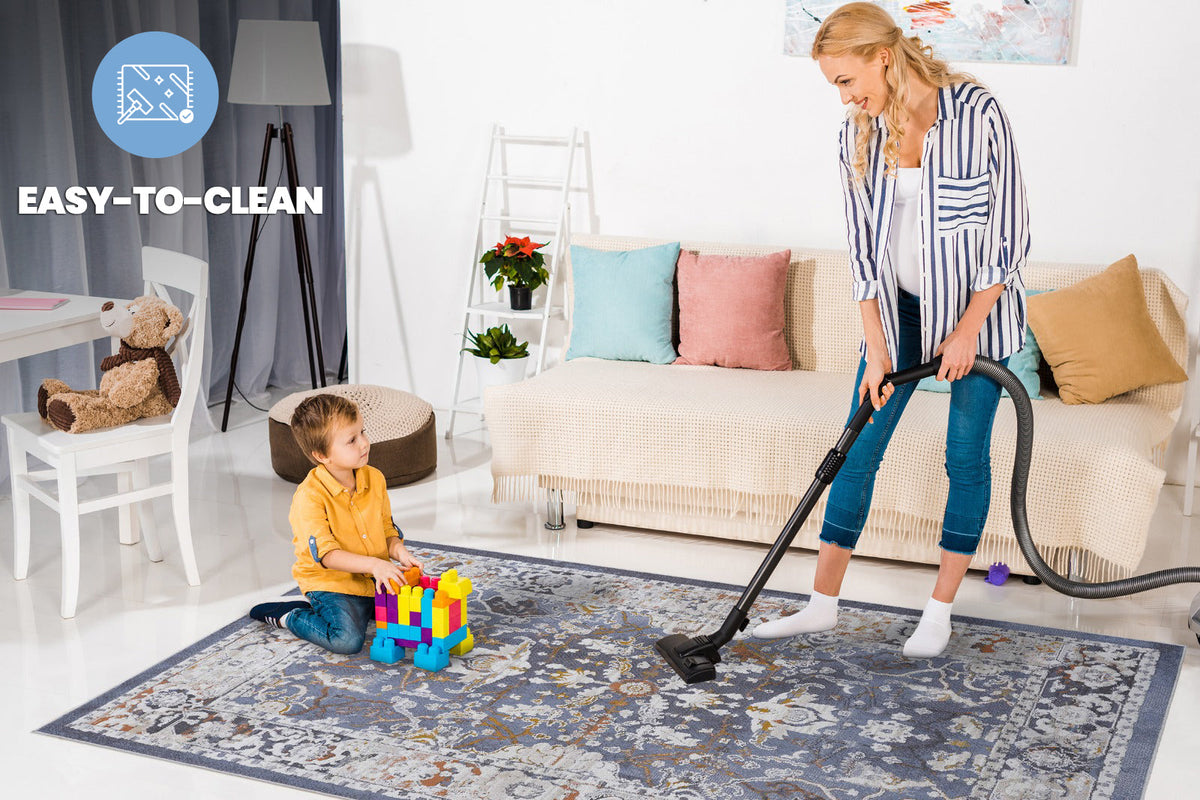Payas Collection 7.9x10 Rug with Durable Polyester Construction - Multiple Colors