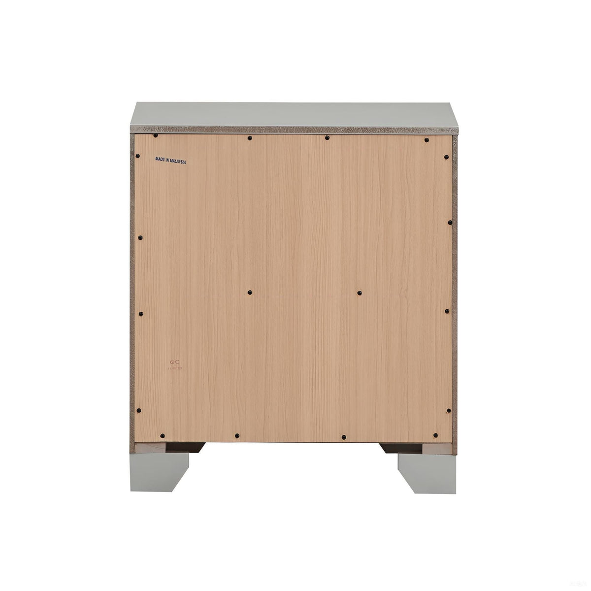 Silver Champagne Nightstand with Durable Construction - Madison