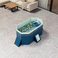 PVC Folding Pool with Durable Construction - Blue