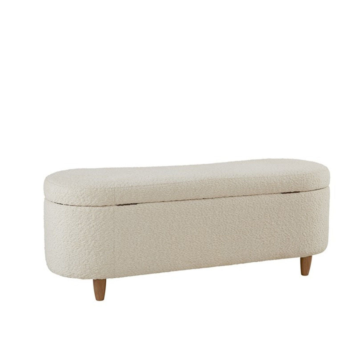 Flip Top Storage Bench with Soft Close Hinges - Light Brown, Beige, or Dark Green