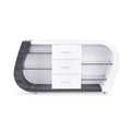 Anne Buffet with Ample Storage - White / Gray