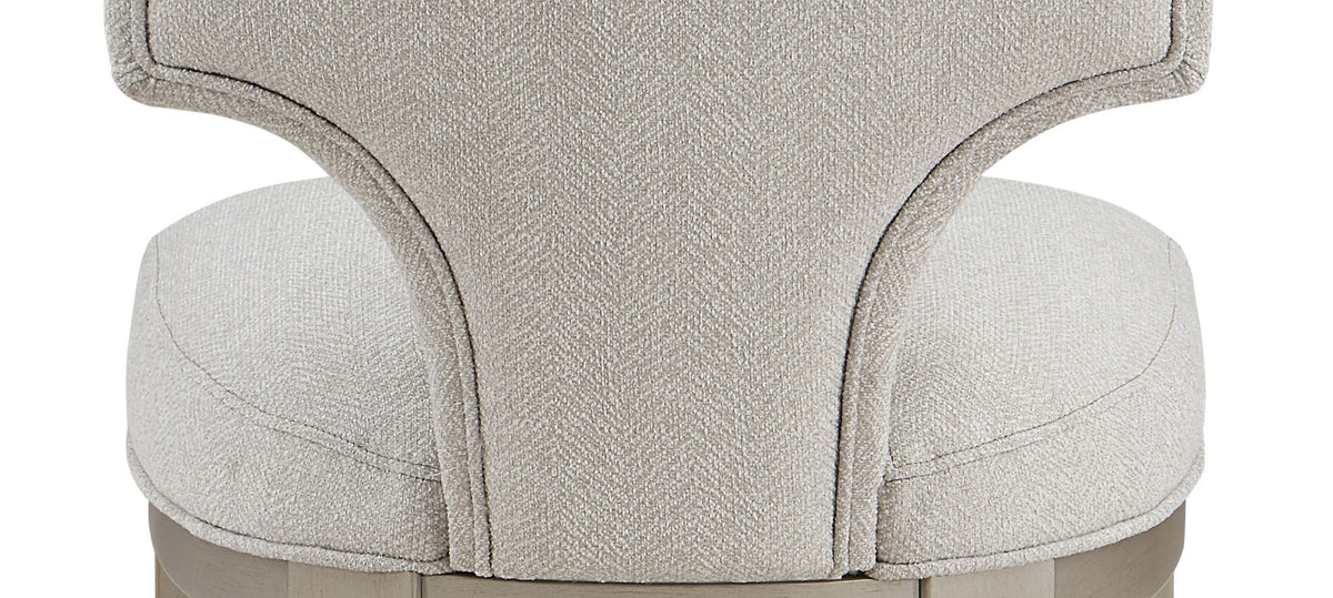 Kasa Light Gray Side Chair Set of 2 with Solid Wood Legs - Light Gray