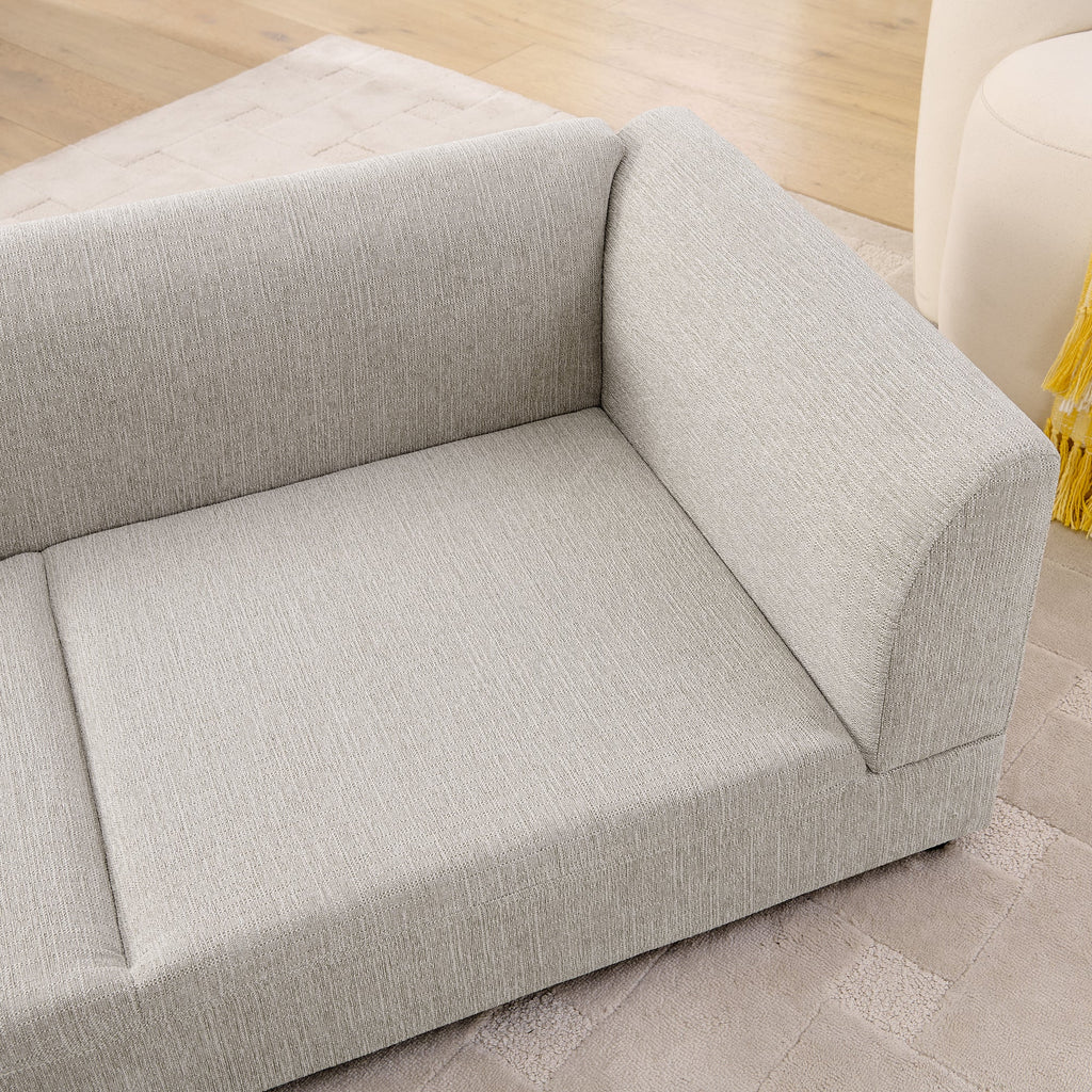 Oversized Pet Sofa for Medium/Large Dogs with Soft Cushion - Linen