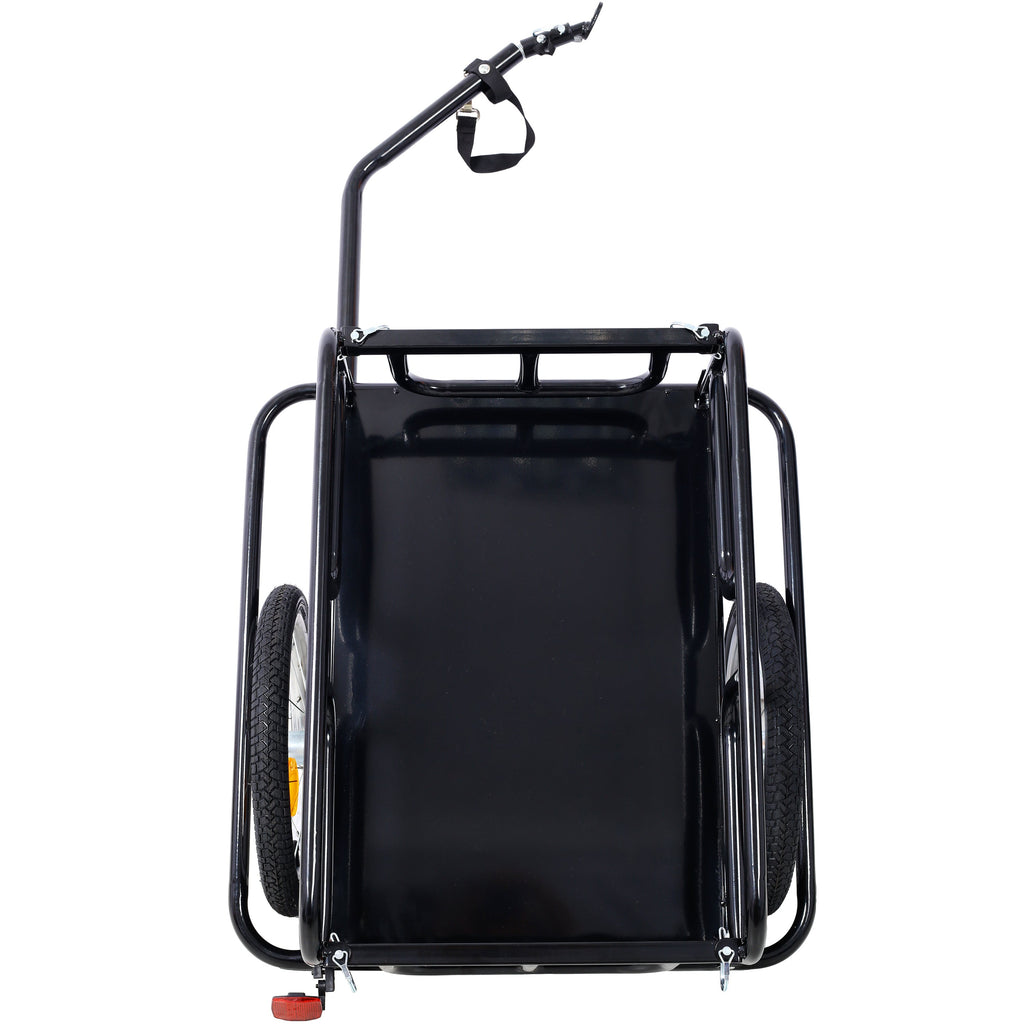 Foldable Bike Cargo Trailer with Universal Hitch - Steel