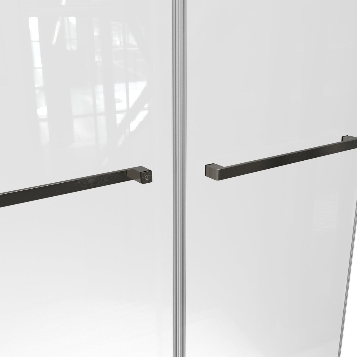 Double-Sliding Shower Door with Tempered Glass - Clear